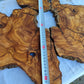 Rare Olive Wood Slab 51x53cm | Premium Live Edge for Epoxy Resin, Clock, Guitar Body | Ultra Dry Sustainable Luxury DIY Lumber.