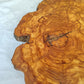 Rare Olive Wood Live Edge Slab – 40x44x2.5cm Unique Grain Sustainable Luxury - Olive Generic