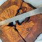 Rare Olive Wood Slab - Live Edge Slab, Unique Grain, Sustainable Luxury - 36x38x2.5 cm