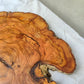Rare Olive Wood Slab – Live Edge Unique Grain Sustainable Luxury – 39x43x2.5cm Premium Natural Luster Epoxy Friendly