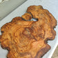 Epoxy Resin Olive Wood Slab Live Edge 37x50cm Coffee Table