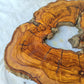 Rare Olive Wood Slab – Live Edge Unique Grain Sustainable Luxury – 29x39x3 cm Epoxy Friendly - Olive Generic