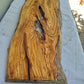 Rare Olive Wood Live Edge Slab – 28x80x3 cm – Unique Grain, Sustainable Luxury, Super Dry & Natural Luster for Epoxy, Table & Craft