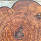 Rare Olive Wood Slab - Live Edge Premium Natural Luster - Sustainable Luxury, Unique Grain, 33x40x2.5 cm