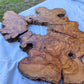 Rare Ancient Olive Wood Slab 43x53cm Live Edge Lumber for Epoxy Resin.