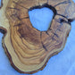 Rare Olive Wood Live Edge Slab 26x38cm | Ultra Dry 3% Moisture | Unique Grain for Epoxy Resin & Luthier Art