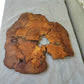 Rare Olive Wood Live Edge Slab – 37x40x2.5 cm, Unique Grain, Sustainable Luxury for Epoxy & Furniture