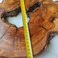 Rare Olive Wood Live Edge Slab – Premium Natural Luster – 28x36x3 cm – Sustainable Luxury - Olive Generic
