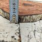 Rare Olive Wood Live Edge Slab - Unique Grain, Sustainable Luxury - 32x38x2.5cm Premium Natural Luster