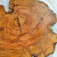 Rare Olive Wood Slab – Live Edge Unique Grain Sustainable Luxury – 39x43x2.5cm Premium Natural Luster Epoxy Friendly