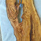 Rare Live Edge Olive Wood Slab – Unique Grain, Sustainable Luxury for Epoxy, Table & Crafts