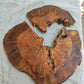 Rare Olive Wood Live Edge Slab – Unique Grain, Premium Natural Luster, 36x38x2.5 cm – Sustainable Luxury for Epoxy & Artisan Crafts