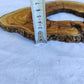 Rare Olive Wood Live Edge Slab 26x38cm | Ultra Dry 3% Moisture | Unique Grain for Epoxy Resin & Luthier Art
