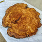 Rare Olive Wood Live Edge Slab – 40x44x3 cm Unique Grain Sustainable Luxury for Epoxy Table Clock & Crafts - Olive