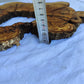 Rare Olive Wood Live Edge Slab 28x40cm | Exotic Epoxy Resin & Luthier Wood | Super Dry 3% Moisture | Sustainable Luxury