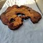 Rare Olive Wood Slab – Live Edge, Unique Grain, Sustainable Luxury – 41x43x2.5 cm