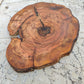 Rare Olive Wood Live Edge Slab - Unique Grain - Sustainable Luxury for Epoxy & Luxury Crafts (30x38 cm)