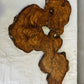 Rare Olive Wood Slab 31x55cm for Epoxy Resin & Guitar Body | Live Edge Sustainable Luxury | Unique Grain Luthier Wood | Super Dry DIY Art.