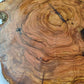 Rare Olive Wood Slab – Live Edge Unique Grain Sustainable Luxury – 39x43x2.5cm Premium Natural Luster Epoxy Friendly