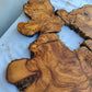Rare Olive Wood Slab 51x53cm | Premium Live Edge for Epoxy Resin, Clock, Guitar Body | Ultra Dry Sustainable Luxury DIY Lumber.