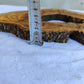 Rare Olive Wood Live Edge Slab 25x39cm - Unique Grain Epoxy Resin Wood for Clock & Guitar Body - Sustainable Luxury &