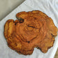 Rare Olive Wood Slab – Live Edge Unique Grain Sustainable Luxury – 40x42x2.5cm Premium Natural Luster - Olive Generic