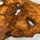 Rare Olive Wood Slab Live Edge 37x60cm | Unique Grain for Epoxy Resin & Coffee Table | Premium Luthier Wood | Sustainable Luxury Art.