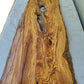 Rare Olive Wood Live Edge Slab – 28x80x3 cm – Unique Grain, Sustainable Luxury, Super Dry & Natural Luster for Epoxy, Table & Craft