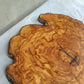 Rare Olive Wood Live Edge Slab – 39x44x3 cm Unique Grain Sustainable Luxury for Epoxy & Luxury Crafts - Olive Generic