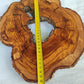 Rare Olive Wood Live Edge Slab – Premium Natural Luster – 28x36x3 cm – Sustainable Luxury - Olive Generic