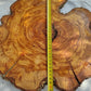 Rare Olive Wood Live Edge Slab – Sustainable Luxury Unique Grain 37x40x2.5cm Premium Natural Finish - Olive Generic