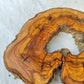 Rare Olive Wood Live Edge Slab – Premium Sustainable Luxury Unique Grain 29x39x3 cm - Olive Generic