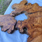 Rare Ancient Olive Wood Slab 43x53cm Live Edge Lumber for Epoxy Resin.