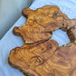 Rare Live Edge Olive Wood Slab 2pc Set 50x52cm | Super Dry 3% Moisture for Epoxy Resin & Guitar | Unique Grain Sustainable Luxury Art Wood.