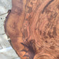 Rare Olive Wood Live Edge Slab - Unique Grain, Sustainable Luxury - 32x38x2.5cm Premium Natural Luster