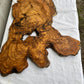 Rare Olive Wood Live Edge Slab 46x66cm - Super Dry Unique Grain for Epoxy Resin Art, Coffee Table & Luthier Craft - Sustainable Luxury.