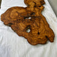 Rare Olive Wood Slab Live Edge 37x60cm | Unique Grain for Epoxy Resin & Coffee Table | Premium Luthier Wood | Sustainable Luxury Art.
