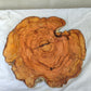 Rare Olive Wood Slab – Live Edge Unique Grain Sustainable Luxury – 39x43x2.5cm Premium Natural Luster Epoxy Friendly
