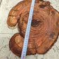 Rare Olive Wood Slab – Live Edge Unique Grain, Sustainable Luxury, 32x40x2.5cm