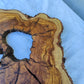 Rare Olive Wood Live Edge Slab 28x40cm | Exotic Epoxy Resin & Luthier Wood | Super Dry 3% Moisture | Sustainable Luxury