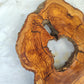 Rare Olive Wood Live Edge Slab – Premium Natural Luster – 28x36x3 cm – Sustainable Luxury - Olive Generic