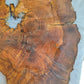 Rare Live Edge Olive Wood Slab – 37x43x2.5 cm, Natural Luster, Unique Grain, Sustainable Luxury for Epoxy & Art