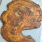 Live Edge Olive Wood Slab 38x46cm Epoxy Resin Coffee Table