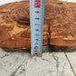 Rare Olive Wood Slab - Live Edge Premium Natural Luster - Sustainable Luxury, Unique Grain, 33x40x2.5 cm