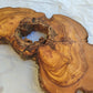 200+ Year Old Olive Wood Slab | Live Edge Olive Wood Slice with Natural Void for Epoxy Art.