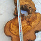 200+ Year Old Olive Wood Slab | Live Edge Olive Wood Slice with Natural Void for Epoxy Art.