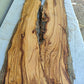 Rare Olive Wood Slab – Live Edge, Unique Grain, Sustainable Luxury, 30x80x2.7 cm, Epoxy Friendly, Natural Luster
