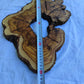 Rare Olive Wood Live Edge Slab 28x40cm | Exotic Epoxy Resin & Luthier Wood | Super Dry 3% Moisture | Sustainable Luxury