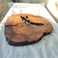 Rare Olive Wood Slab – Live Edge, Unique Grain, Sustainable Luxury for Epoxy & Artisan Crafts (37x37x2.5 cm)