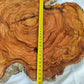 Rare Olive Wood Slab – Live Edge Unique Grain Sustainable Luxury – 39x43x2.5cm Premium Natural Luster Epoxy Friendly